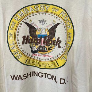 HARD ROCK CAFE | Washington D.C. 90's Vintage Rare Tshirt | XL